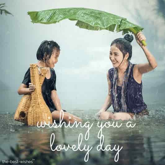 Good Morning with Rainy Images