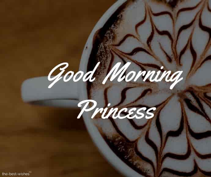 good morning princess coffee images