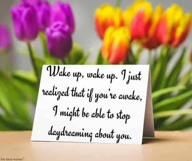 good morning quotes for her to wake up to with card