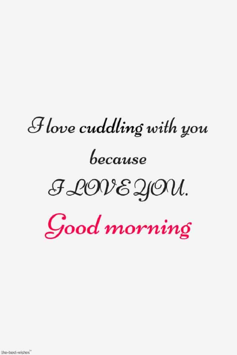 good morning romantic i love you quote