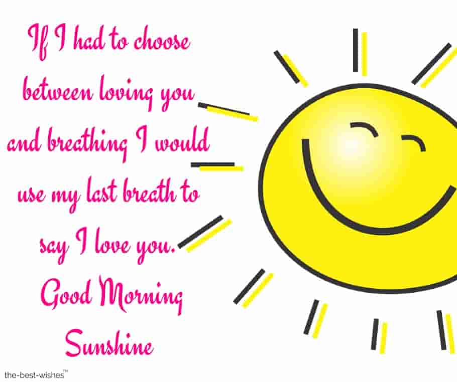 good morning sunshine text for him image