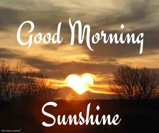 good morning sunshine with heart sun