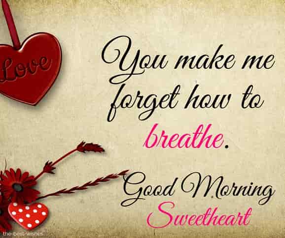 good morning sweetheart message