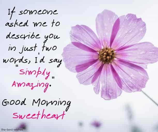 good morning sweetheart sayings