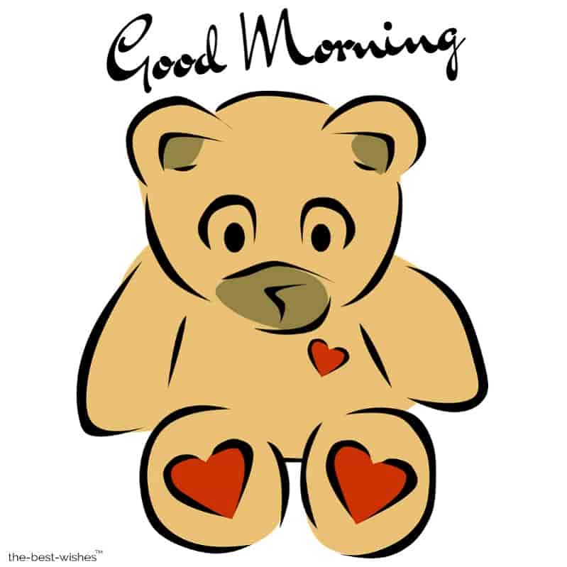 good morning teddy bear images download