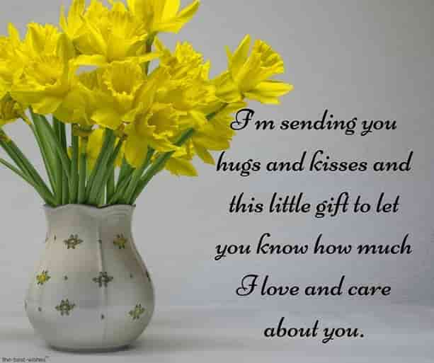 good morning text for her in a long distance relationship with flowers