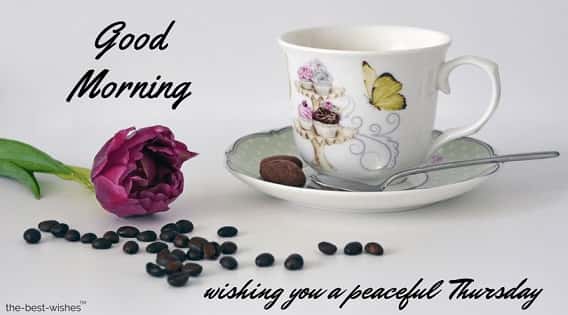good morning thursday with tea