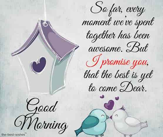 good morning to dear one sms