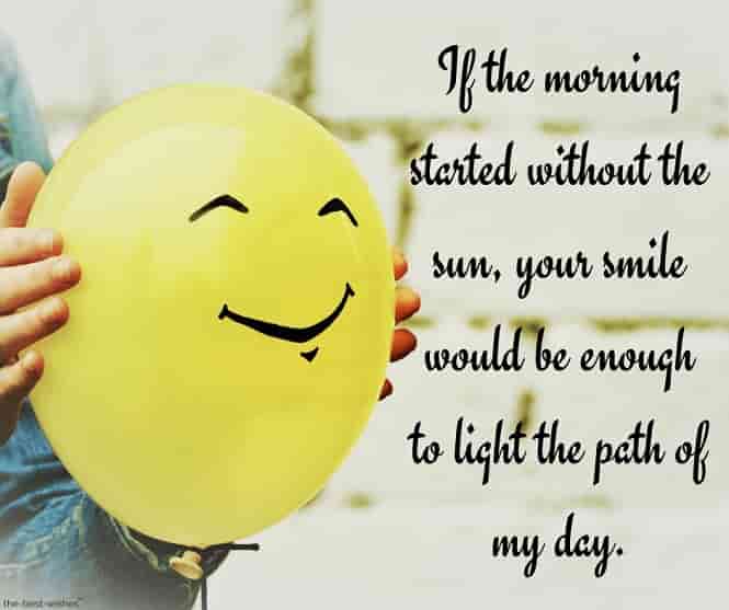 good morning to you my love messages with smiling balloon