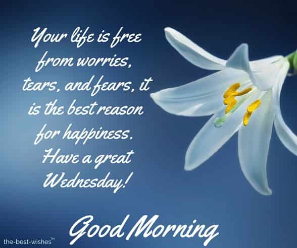 good morning wednesday sms