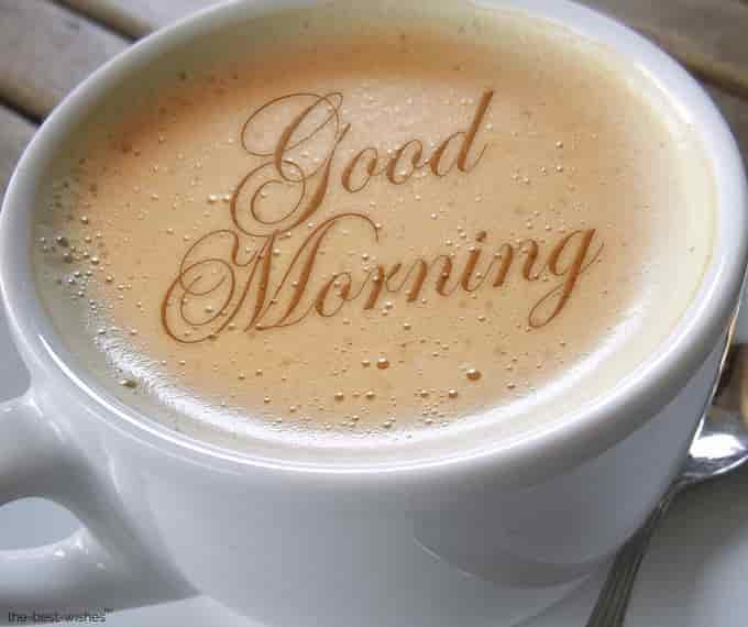good morning wishes images with coffee