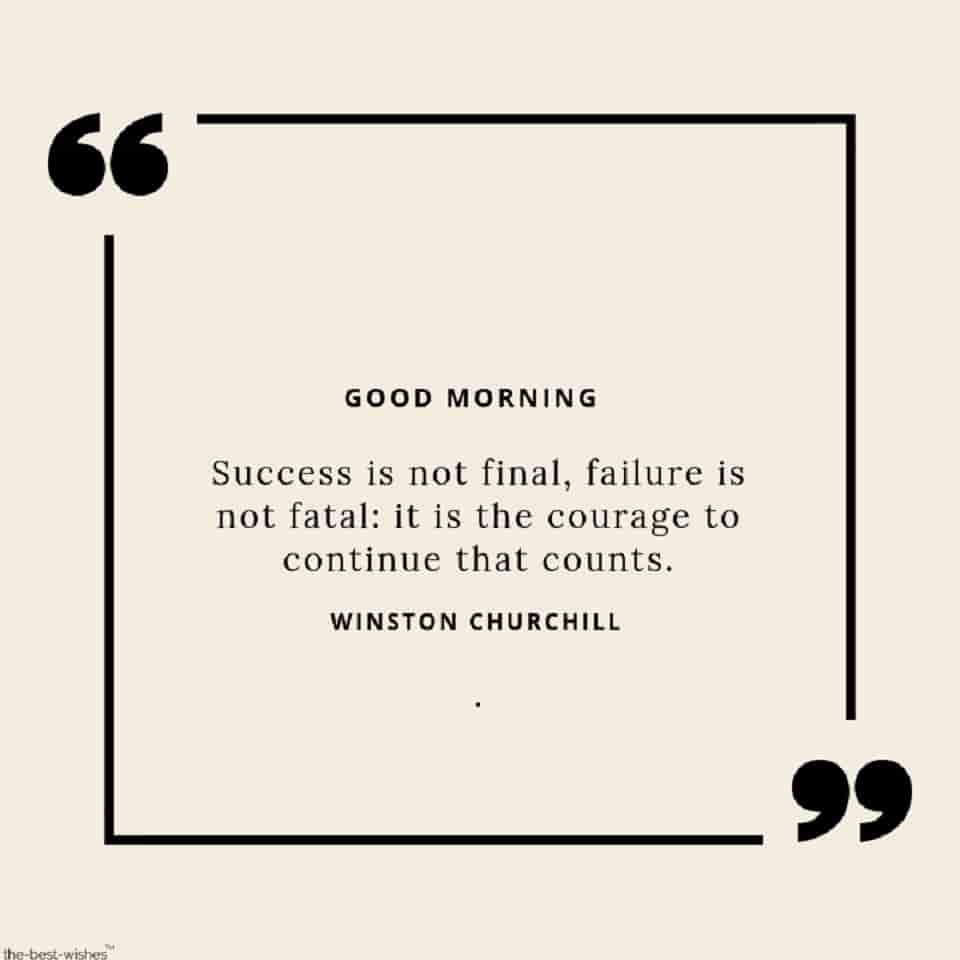 good morning wishes with success is not failure quotes images