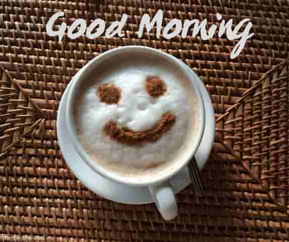 good morning with coffee morning smile cup