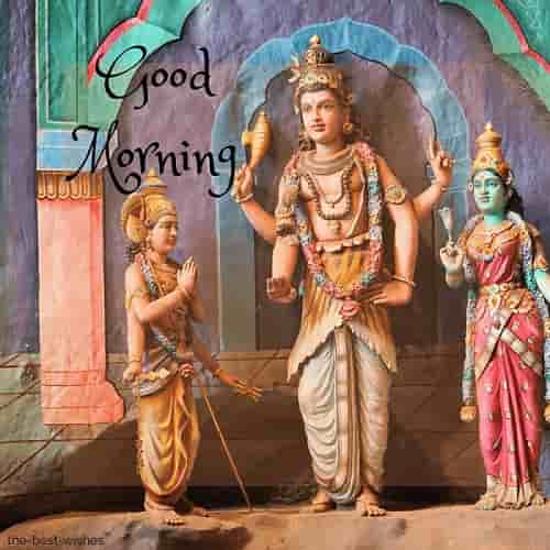 good morning with hindu god images