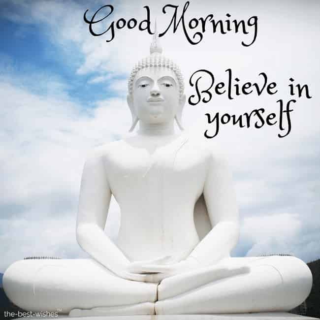 good morning with lord buddha picture