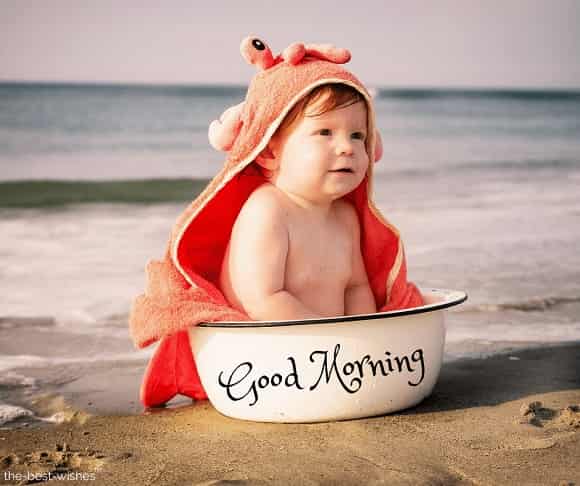 good morning with new cute baby images