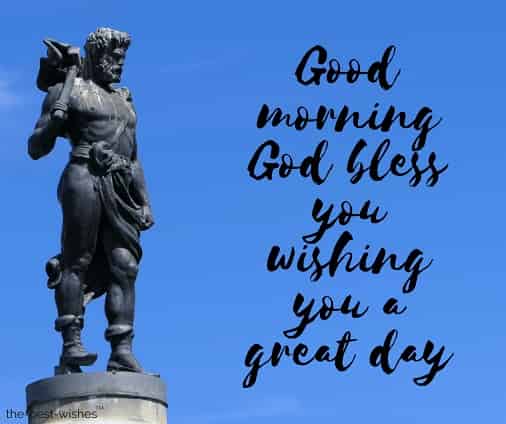 good morning with statue god thor stockholm sky images