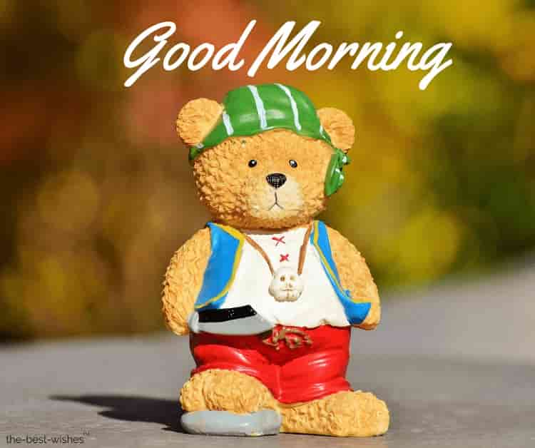 good morning with teddy bear images