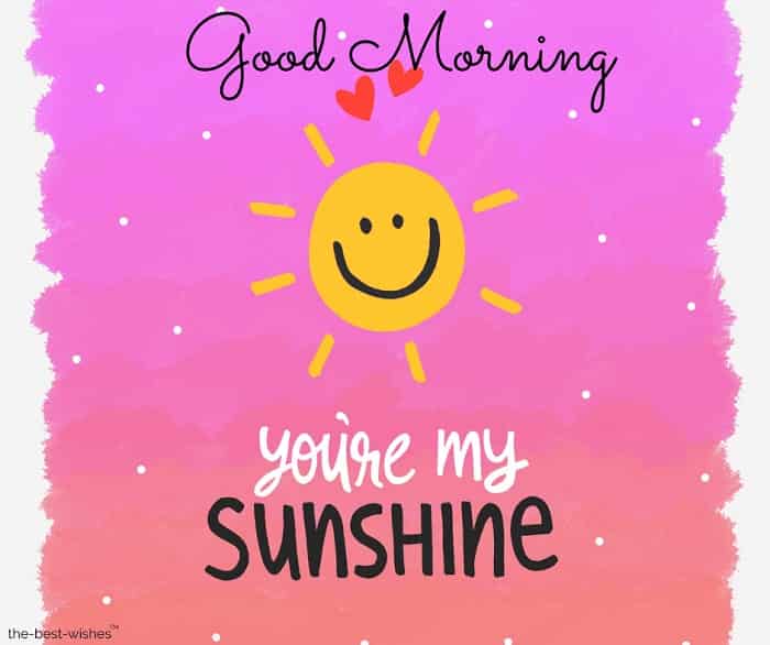 good morning you re my sunshine