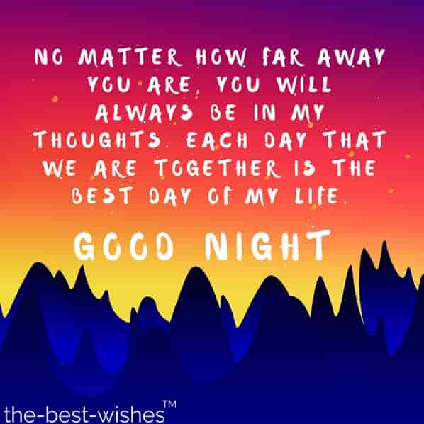 good night picture message
