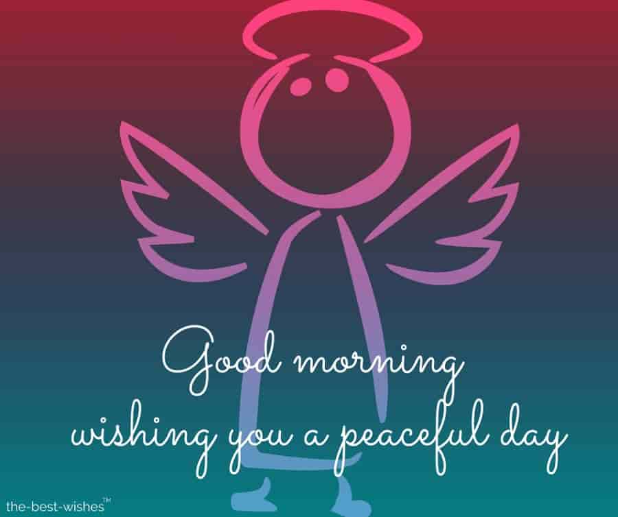 guardian angel photo wishing you a peaceful day