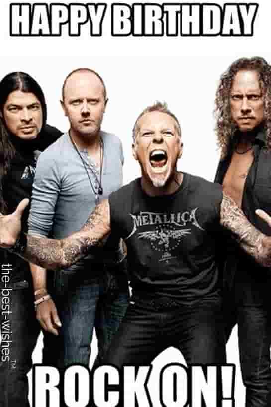 happy birthday from metallica memes rock on