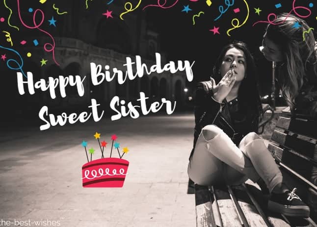Funny Birthday Wishes for Lovely Sister