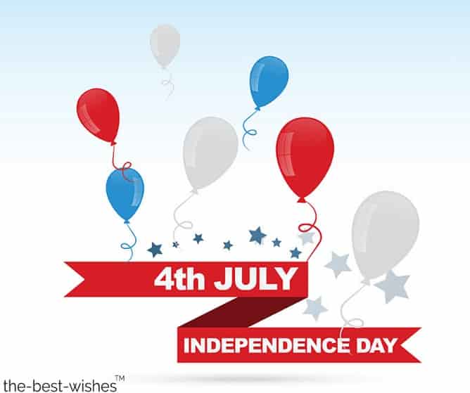 happy birthday wishes for united states 4th july with balloons