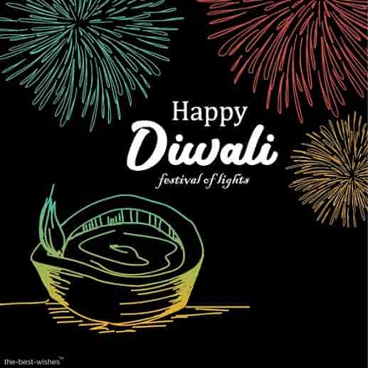 happy diwali images black and white