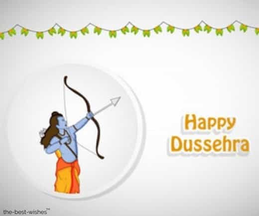 happy dussehra pic with lord ram