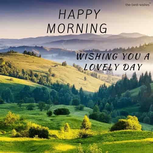 happy morning wishing you a lovely day