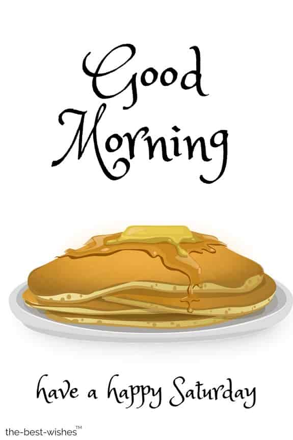 happy saturday images with pancake hd download