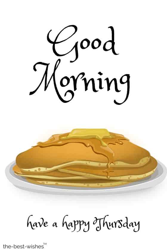 happy thursday images with pancake hd download