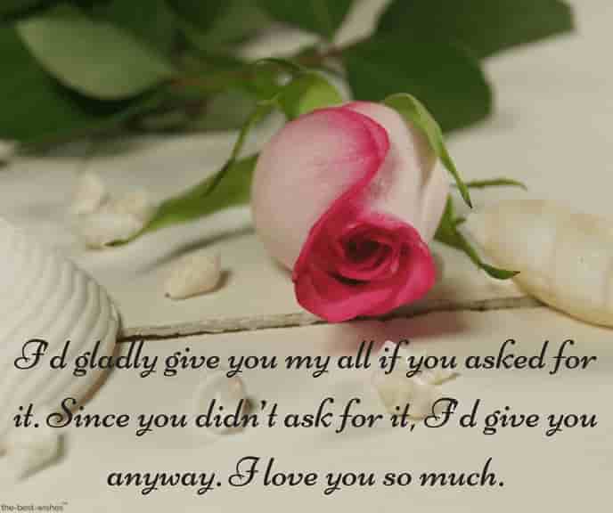 heart touching good morning text for her with rose
