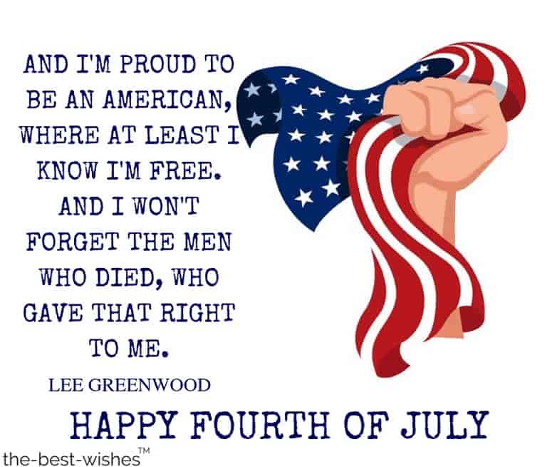 historical fouth of july quotes by lee greenwood