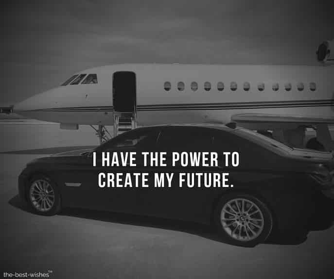 Inspirational quote about Creating your own Future.