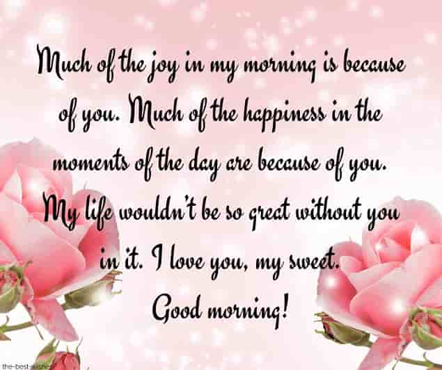 i love you good morning messages for him