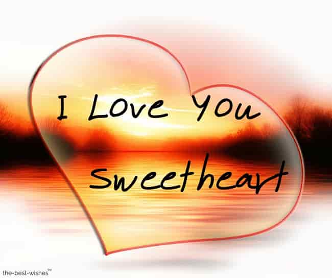 i love you sweetheart with cloud heart