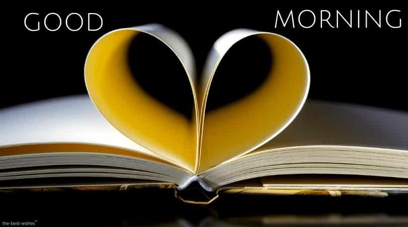 i love you with a book pages heart