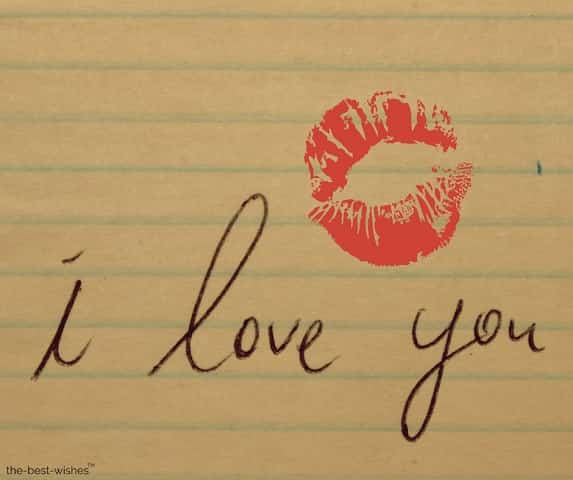 i love you with a kiss