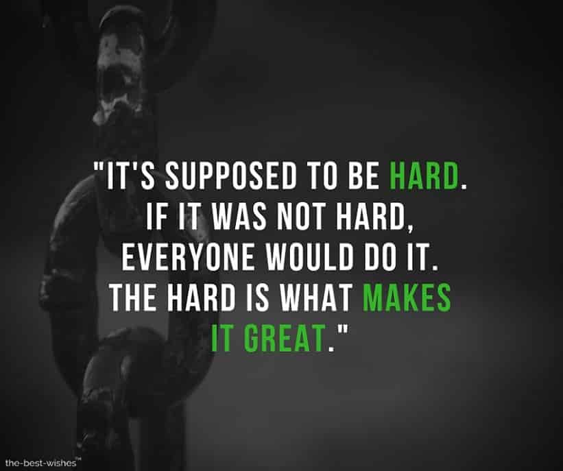Motivational Quote on Being Tough and hard Image and Picture