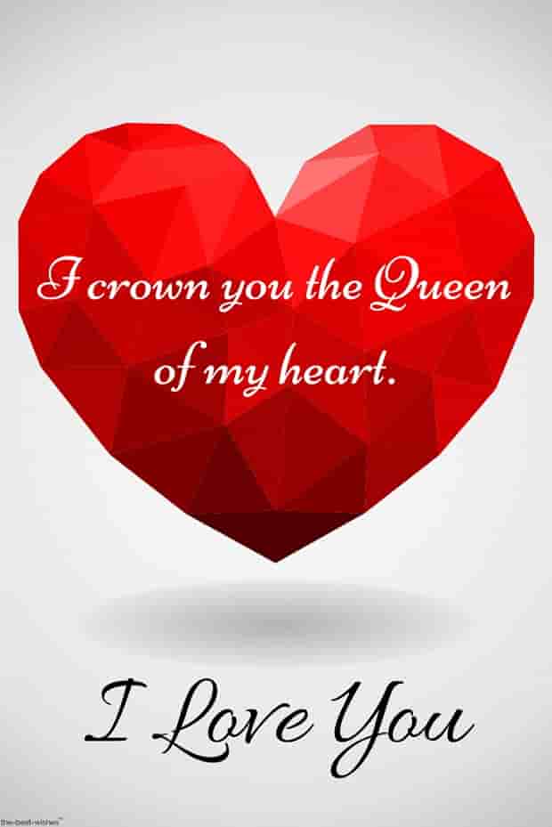love quotes for my queen with heart