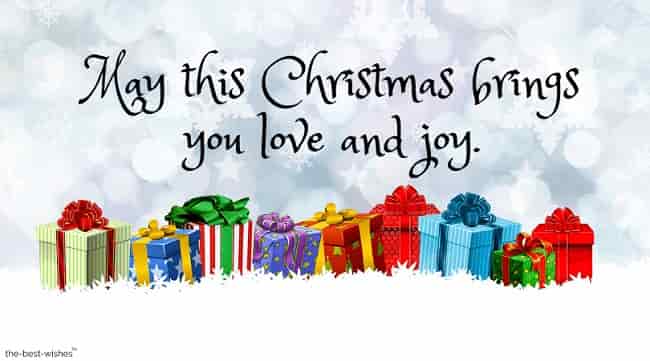 may this christmas brings you love and joy card
