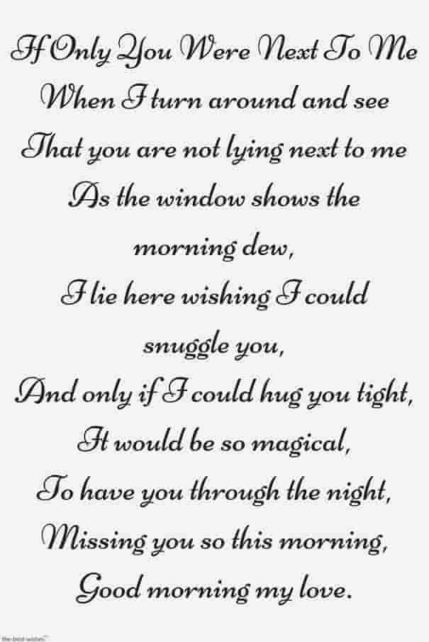 missing you poem to my love