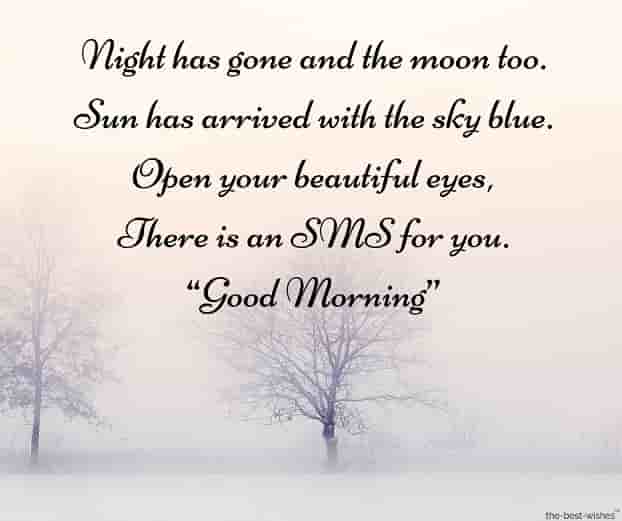 morning romantic sms with beautiful nature