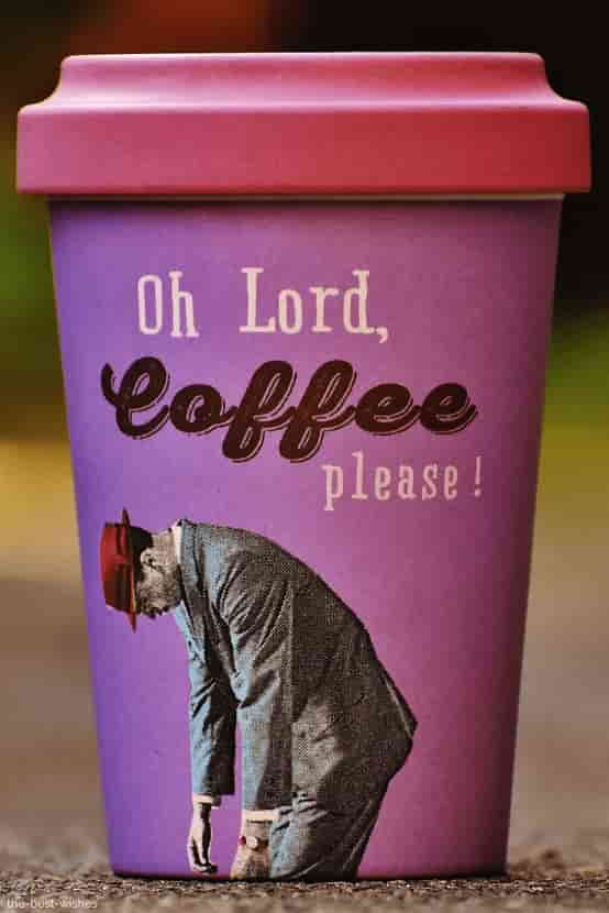 oh lord coffee please with coffee mugs