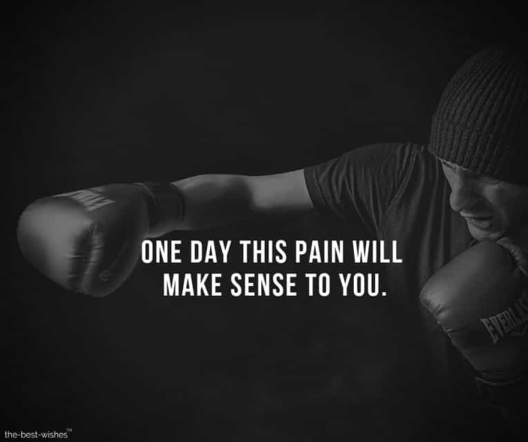 Inspirational quotes Image about overcoming Pain Picture