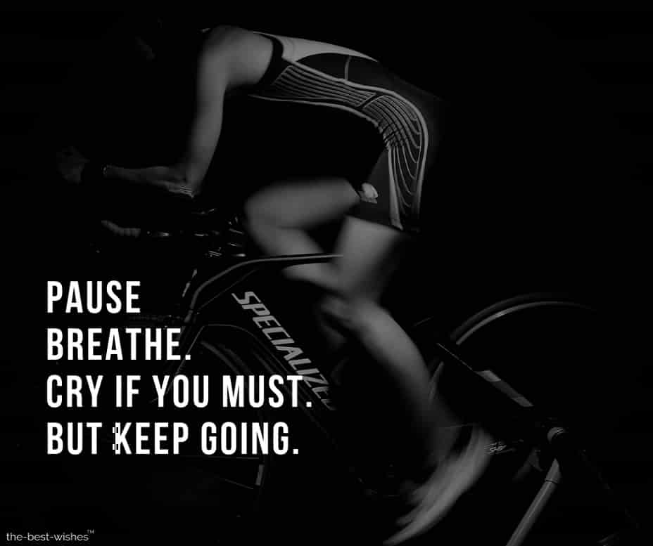 Image with Quote on Breathing and Starting again.