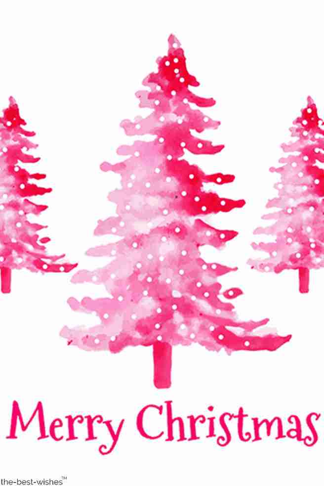 pink xmas tree
