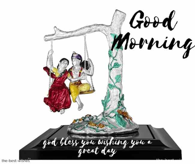 radha krishna good morning wishes image